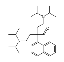 4-[di(propan-2-yl)amino]-2-[2-[di(propan-2-yl)amino]ethyl]-2-naphthalen-1-ylbutanal结构式