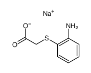 (2-amino-phenylsulfanyl)-acetic acid, sodium salt Structure