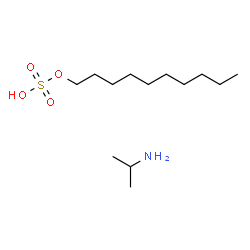 isopropylammonium decyl sulphate structure
