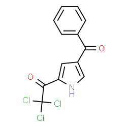 1-(4-BENZOYL-1H-PYRROL-2-YL)-2,2,2-TRICHLORO-1-ETHANONE结构式