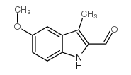 5-methoxy-3-methyl-1h-indole-2-carbaldehyde Structure