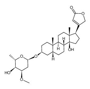 digitoxigenin α-L-cymaroside结构式