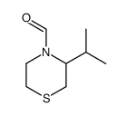 4-Thiomorpholinecarboxaldehyde,3-(1-methylethyl)-(9CI) structure