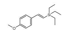 1-triethylsilyl-2-(4-methoxyphenyl)ethene Structure