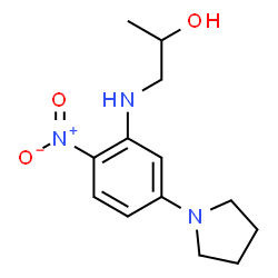1-[(2-NITRO-5-PYRROLIDIN-1-YLPHENYL)AMINO]PROPAN-2-OL Structure