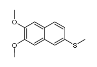 6,7-dimethoxy-2-(methylthio)naphthalene结构式