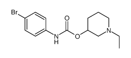 p-Bromocarbanilic acid 1-ethyl-3-piperidinyl ester structure