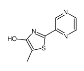 5-methyl-2-pyrazin-2-yl-thiazol-4-ol结构式