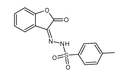 4-methyl-N'-(2-oxobenzofuran-3(2H)-ylidene)benzenesulfonohydrazide结构式