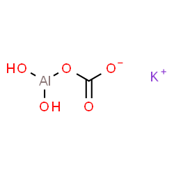 potassium [carbonato(2-)-O,O']dihydroxyaluminate(1-)结构式