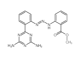 methyl 2-[[2-(4,6-diamino-1,3,5-triazin-2-yl)phenyl]amino]diazenylbenzoate Structure