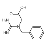 Glycine, N-(aminoiminomethyl)-N-(phenylmethyl)-结构式