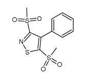 3,5-bis-methanesulfonyl-4-phenyl-isothiazole Structure