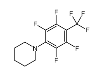 1-[2,3,5,6-tetrafluoro-4-(trifluoromethyl)phenyl]piperidine结构式