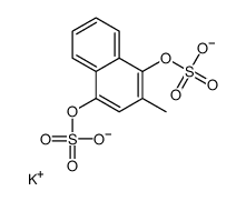 potassium,(2-methyl-4-sulfonatooxynaphthalen-1-yl) sulfate Structure