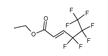 2H,3H-heptafluoro-hex-2t-enoic acid ethyl ester结构式