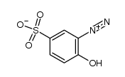 2-hydroxy-5-sulfo-benzenediazonium-betaine Structure