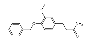 3-(4-benzyloxy-3-methoxy-phenyl)-propionic acid amide结构式