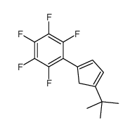 1-(4-tert-butylcyclopenta-1,3-dien-1-yl)-2,3,4,5,6-pentafluorobenzene Structure