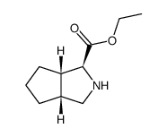 (1S,3aR,6aS)-ethyl octahydrocyclopenta[c]pyrrole-1-carboxylate structure