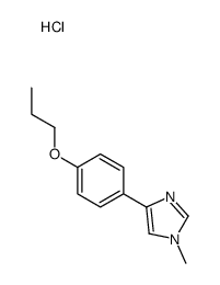 1-methyl-4-(4-propoxyphenyl)imidazole,hydrochloride Structure