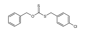 dithiocarbonic acid O-benzyl ester-S-(4-chloro-benzyl ester) Structure