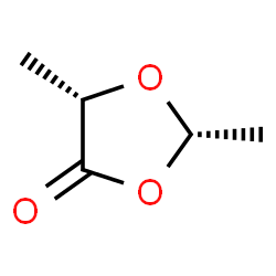 cis-2,5-dimethyl-1,3-dioxolan-4-one structure