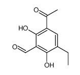 3-acetyl-5-ethyl-2,6-dihydroxybenzaldehyde结构式
