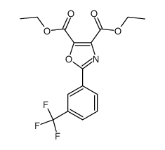 2-(3-trifluoromethyl-phenyl)-oxazole-4,5-dicarboxylic acid diethyl ester Structure