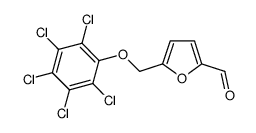 5-((perchlorophenoxy)methyl)furan-2-carbaldehyde Structure