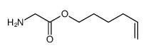 hex-5-enyl 2-aminoacetate结构式