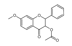3-acetoxy-7-methoxy-2-phenyl-chroman-4-one结构式