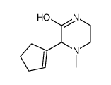 3-(cyclopenten-1-yl)-4-methylpiperazin-2-one结构式