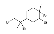 1,2-dibromo-4-(1,2-dibromopropan-2-yl)-1-methylcyclohexane结构式