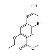 methyl 4-acetamido-5-bromo-2-ethoxybenzoate结构式
