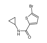 5-bromo-N-cyclopropylthiophene-2-carboxamide结构式