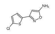 3-(5-CHLOROTHIOPHEN-2-YL)ISOXAZOL-5-AMINE Structure