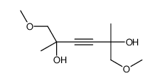 1,6-dimethoxy-2,5-dimethylhex-3-yne-2,5-diol Structure