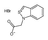 2-(2,1-benzothiazol-1-ium-1-yl)acetic acid,bromide Structure