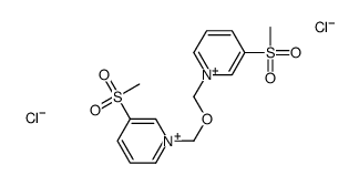 3-methylsulfonyl-1-[(3-methylsulfonylpyridin-1-ium-1-yl)methoxymethyl]pyridin-1-ium,dichloride Structure