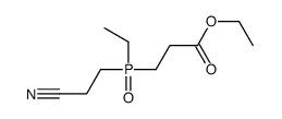 ethyl 3-[2-cyanoethyl(ethyl)phosphoryl]propanoate结构式