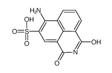 6-amino-2,3-dihydro-1,3-dioxo-1H-benz[de]isoquinoline-5-sulphonic acid结构式