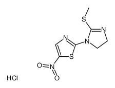 2-(2-methylsulfanyl-4,5-dihydro-imidazol-1-yl)-5-nitro-thiazole, monohydrochloride Structure