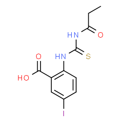 5-IODO-2-[[[(1-OXOPROPYL)AMINO]THIOXOMETHYL]AMINO]-BENZOIC ACID Structure
