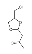 1-[4-(chloromethyl)-1,3-dioxolan-2-yl]propan-2-one Structure