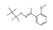 O-(tert-butyldimethylsilyl)-2-methoxyacetophenone oxime Structure