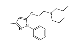 5-[2-(Dipropylamino)ethoxy]-3-methyl-1-phenyl-1H-pyrazole结构式