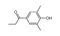 4'-hydroxy-3',5'-dimethylpropiophenone结构式