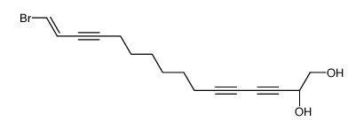 (2R)-16-bromohexadec-15-en-3,5,13-triyne-1,2-diol Structure