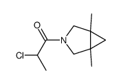 3-Azabicyclo[3.1.0]hexane, 3-(2-chloro-1-oxopropyl)-1,5-dimethyl- (9CI) Structure